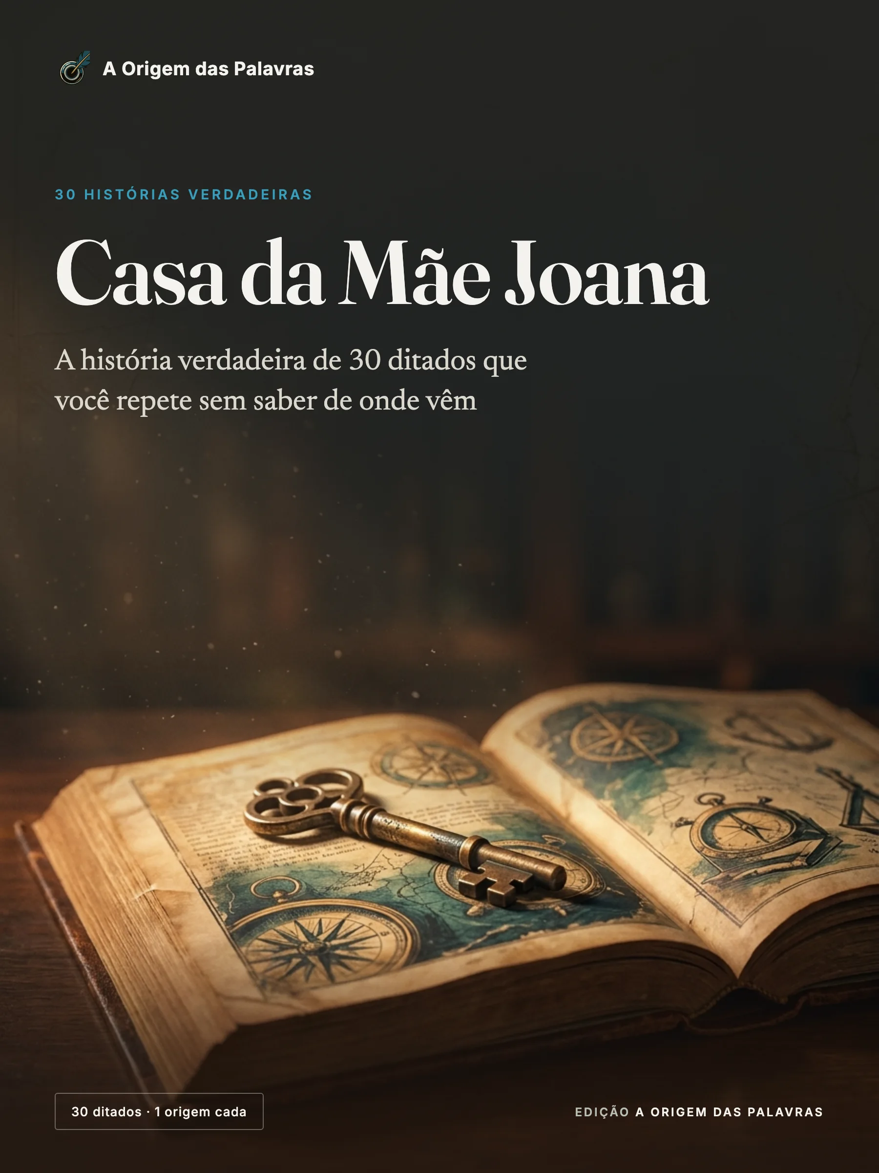 Capa do guia Casa da Mãe Joana, da A Origem das Palavras
