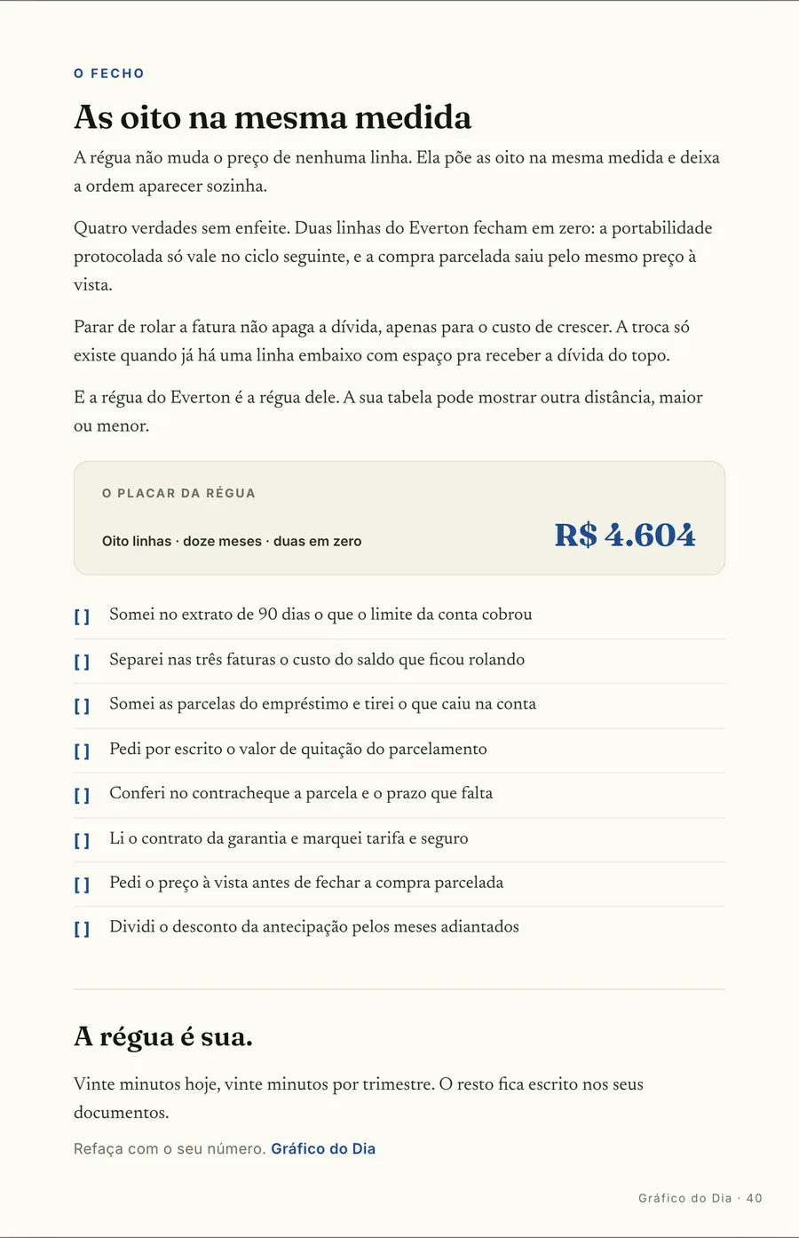 Página real do guia: O placar